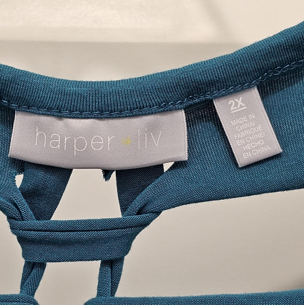 Harper & Liv LS Crew Neck Top, EUC, Size 2x - Picture 3 of 6